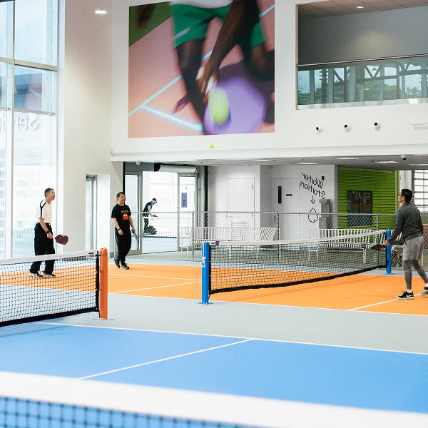An indoor Fairgrounds court