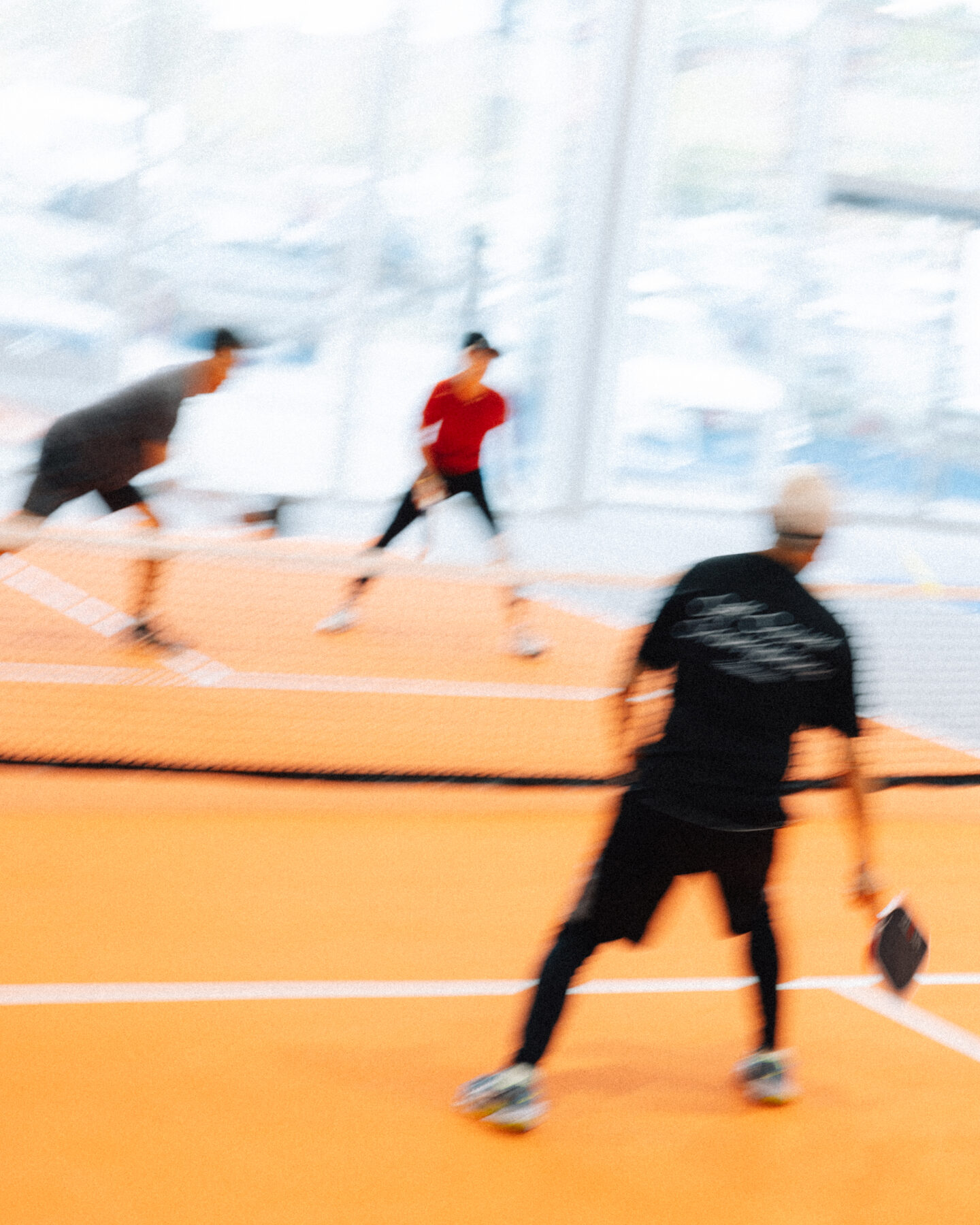 League players competing on court